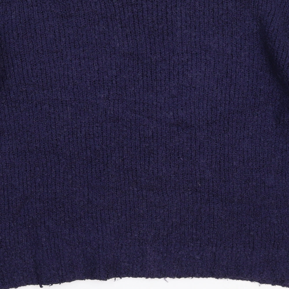 Divided Womens Blue  Knit Pullover Jumper Size S
