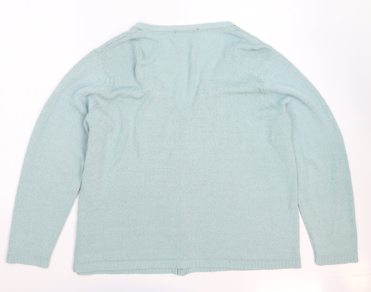 BM Womens Green  Knit Cardigan Jumper Size L  - Oversized