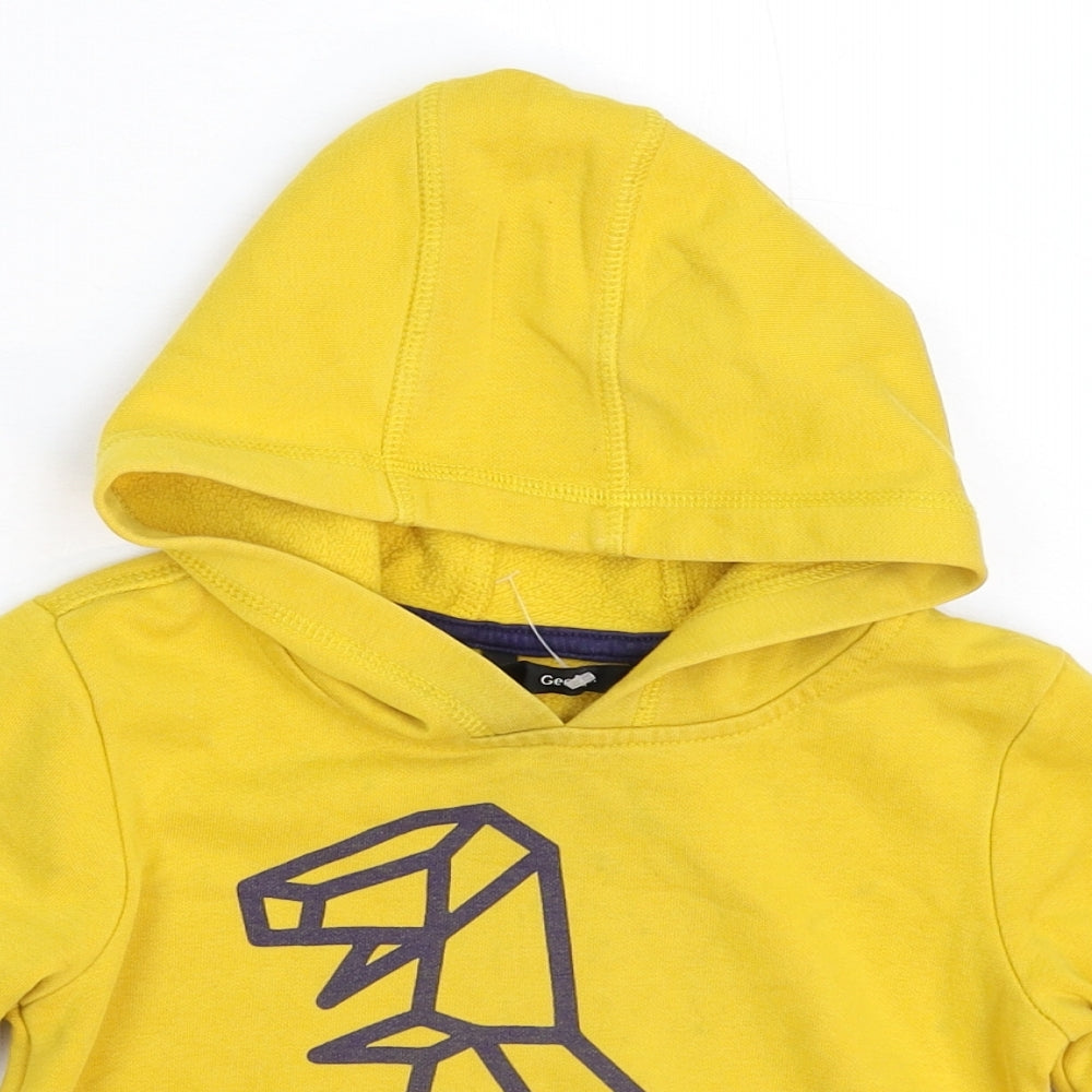 George Boys Yellow   Pullover Hoodie Size 2-3 Years