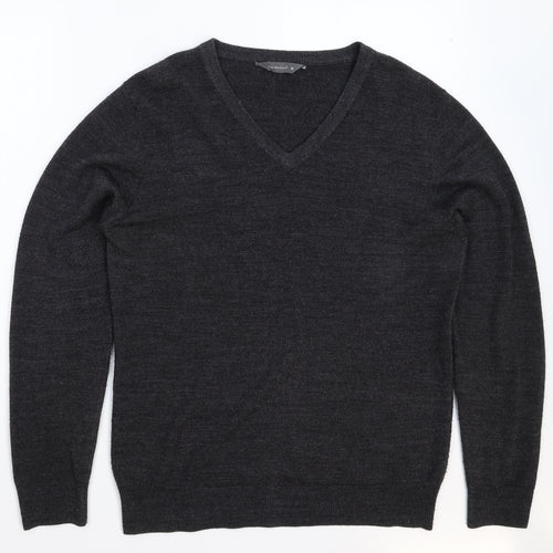 Cedar Wood State Mens Grey  Knit Pullover Jumper Size M