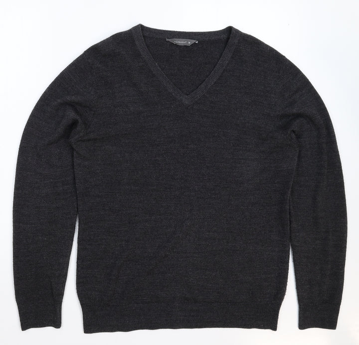 Cedar Wood State Mens Grey Knit Pullover Jumper Size M