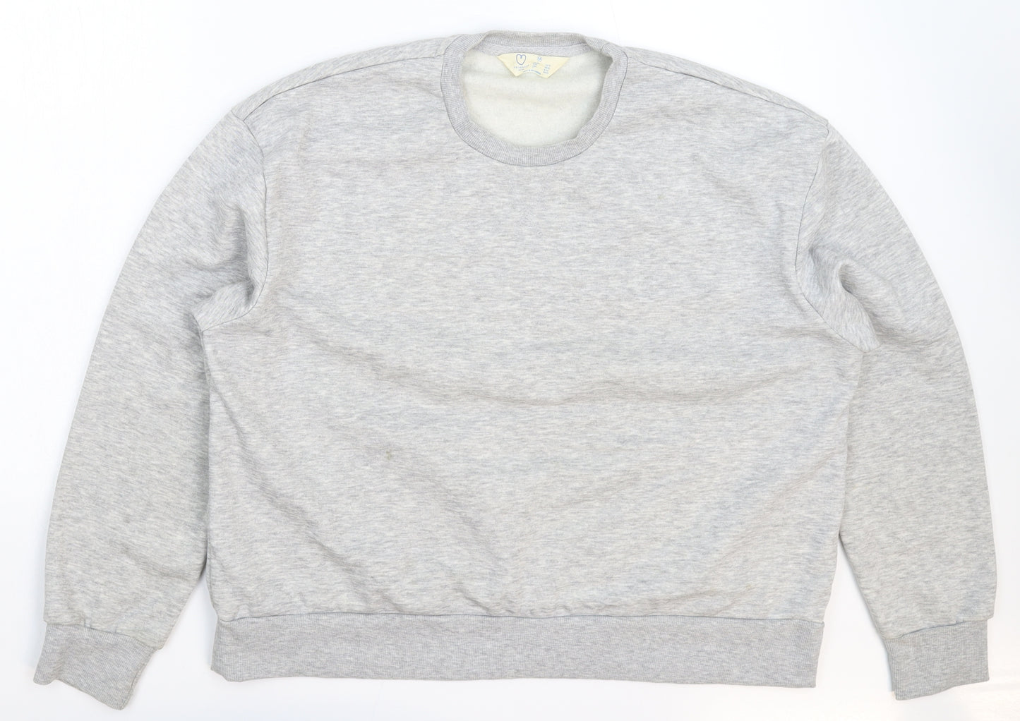 Primark Womens Grey   Pullover Sweatshirt Size 14  - Oversized