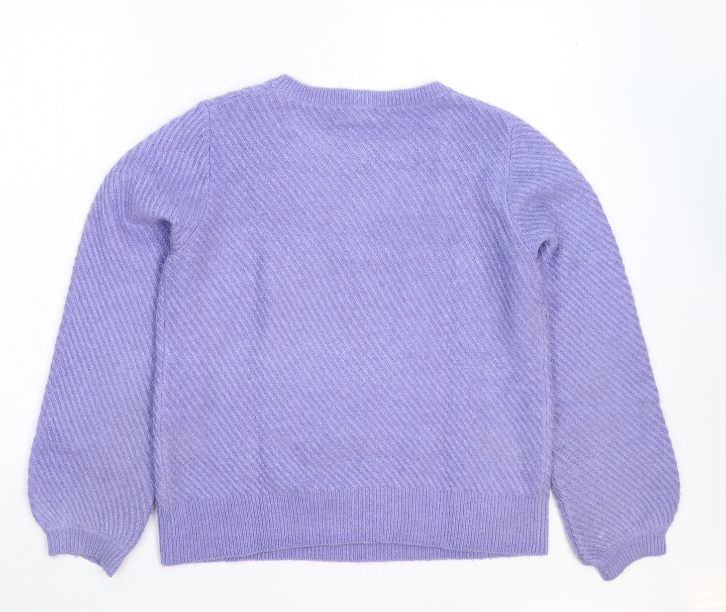 Monsoon Womens Purple  Knit Pullover Jumper Size M
