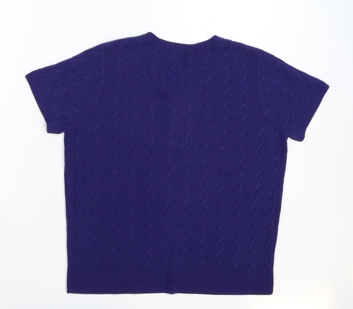 TU Womens Blue  Knit Pullover Jumper Size 12