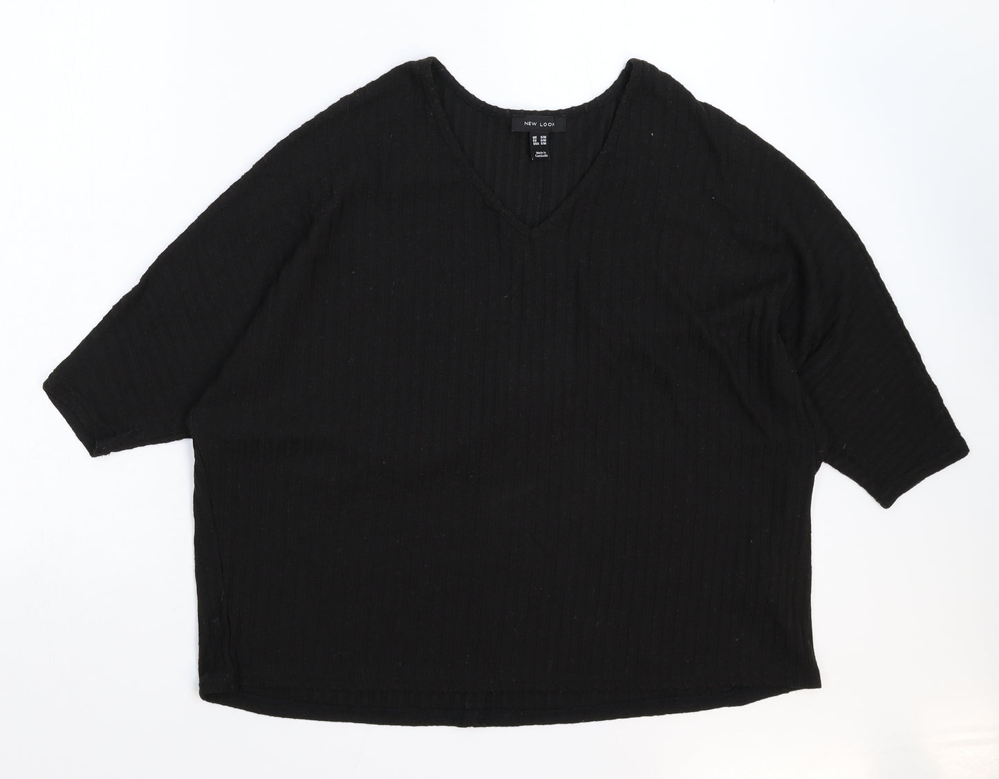 New Look Womens Black   Basic T-Shirt Size M