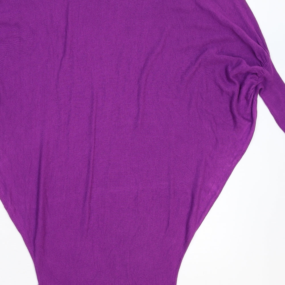 Papaya Womens Purple  Knit Jumper Dress  Size 12  - Oversized