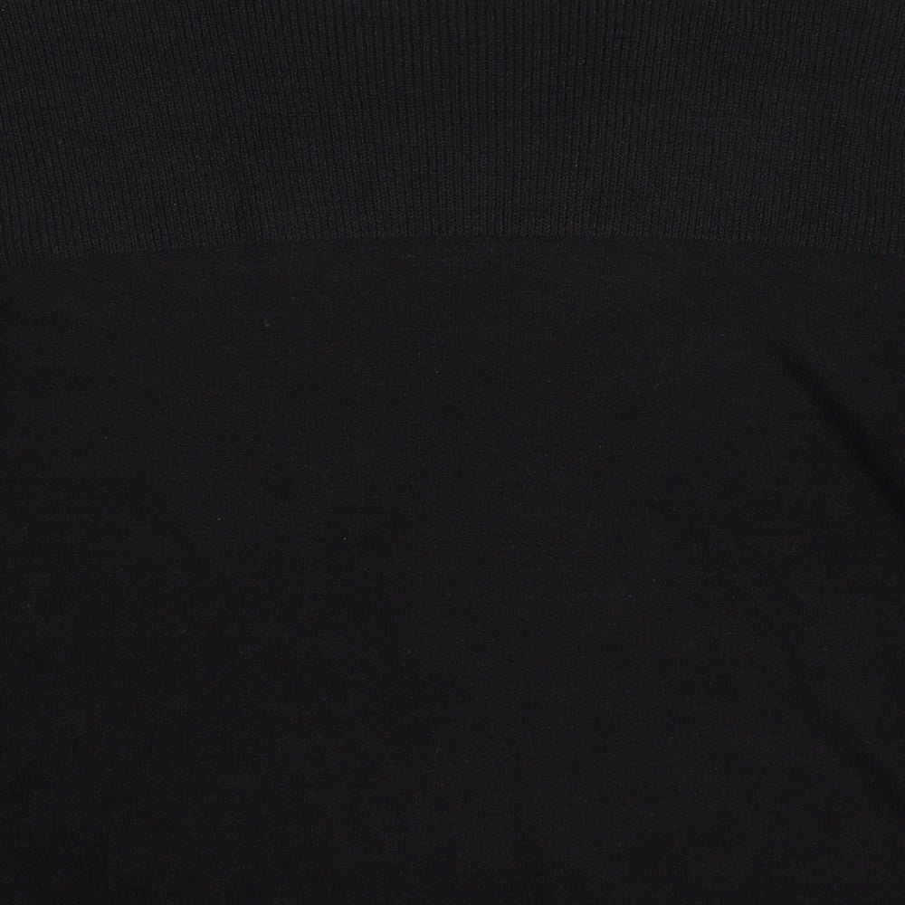 Essentials Womens Black  Knit Pullover Jumper Size 24
