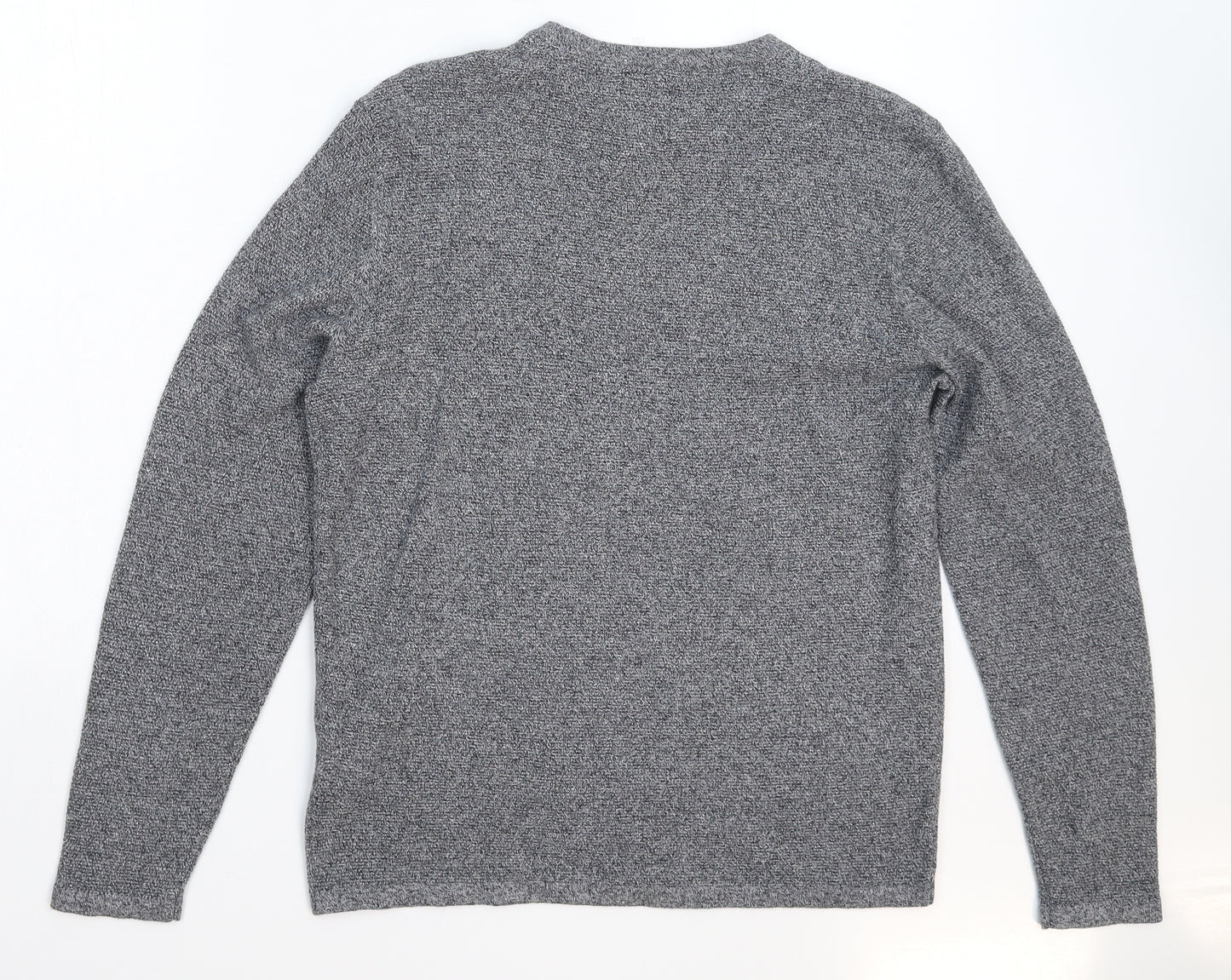 Burton Mens Grey  Knit Pullover Jumper Size S