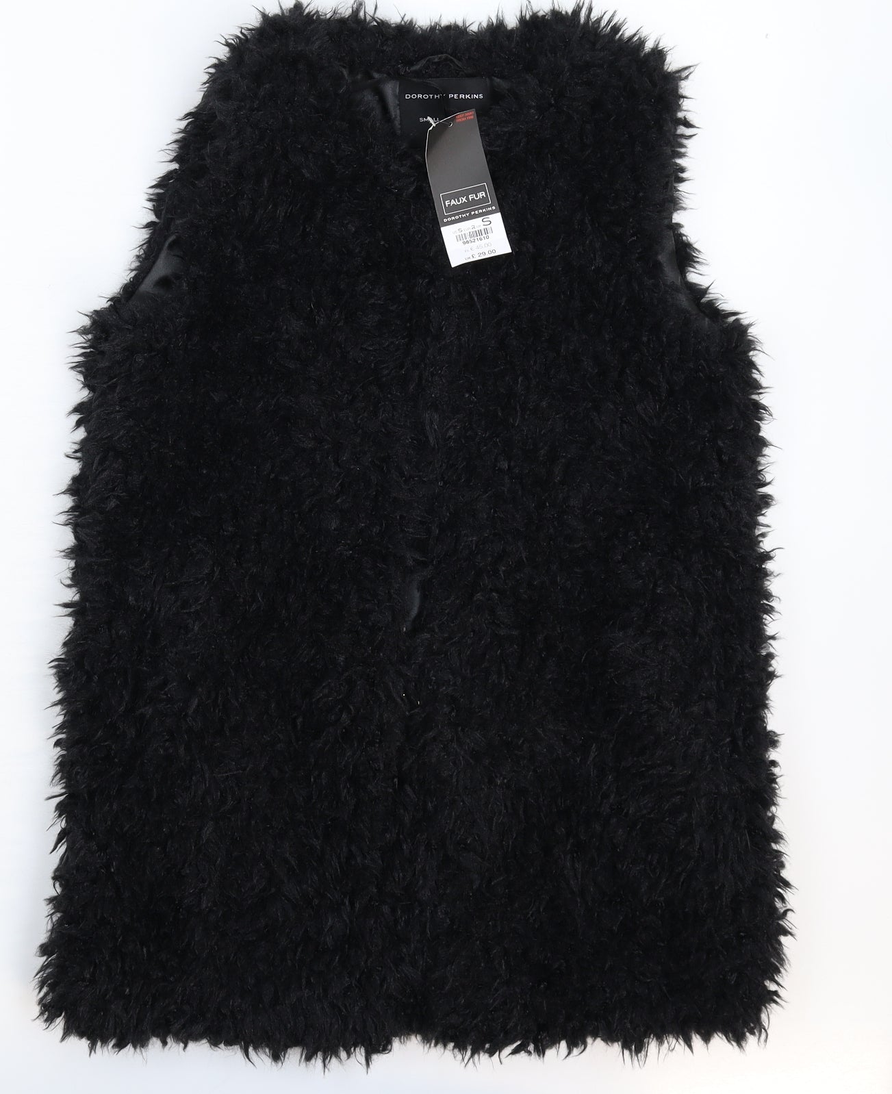 Dorothy Perkins Womens Black   Gilet Jacket Size S