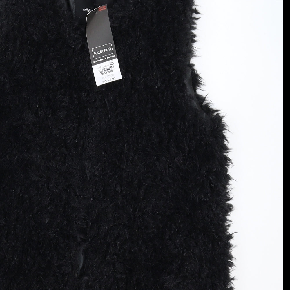 Dorothy Perkins Womens Black   Gilet Jacket Size S