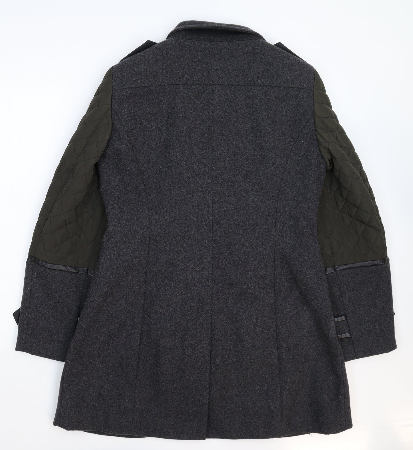 NEXT Womens Grey   Pea Coat Coat Size 16