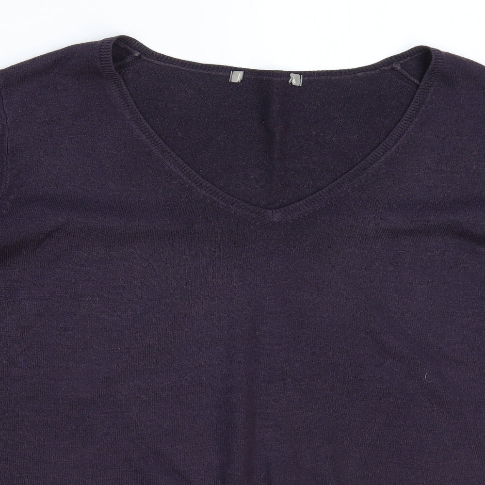 Marks and Spencer Womens Purple  Knit Pullover Jumper Size 20