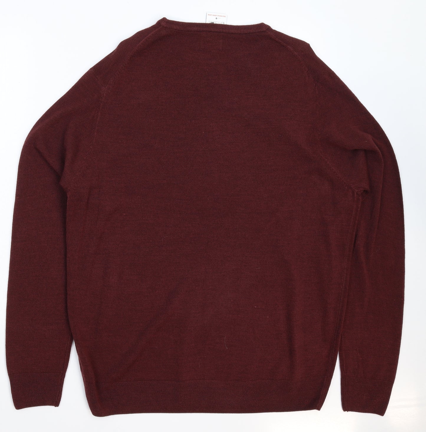 F&F Mens Brown  Knit Pullover Jumper Size XL