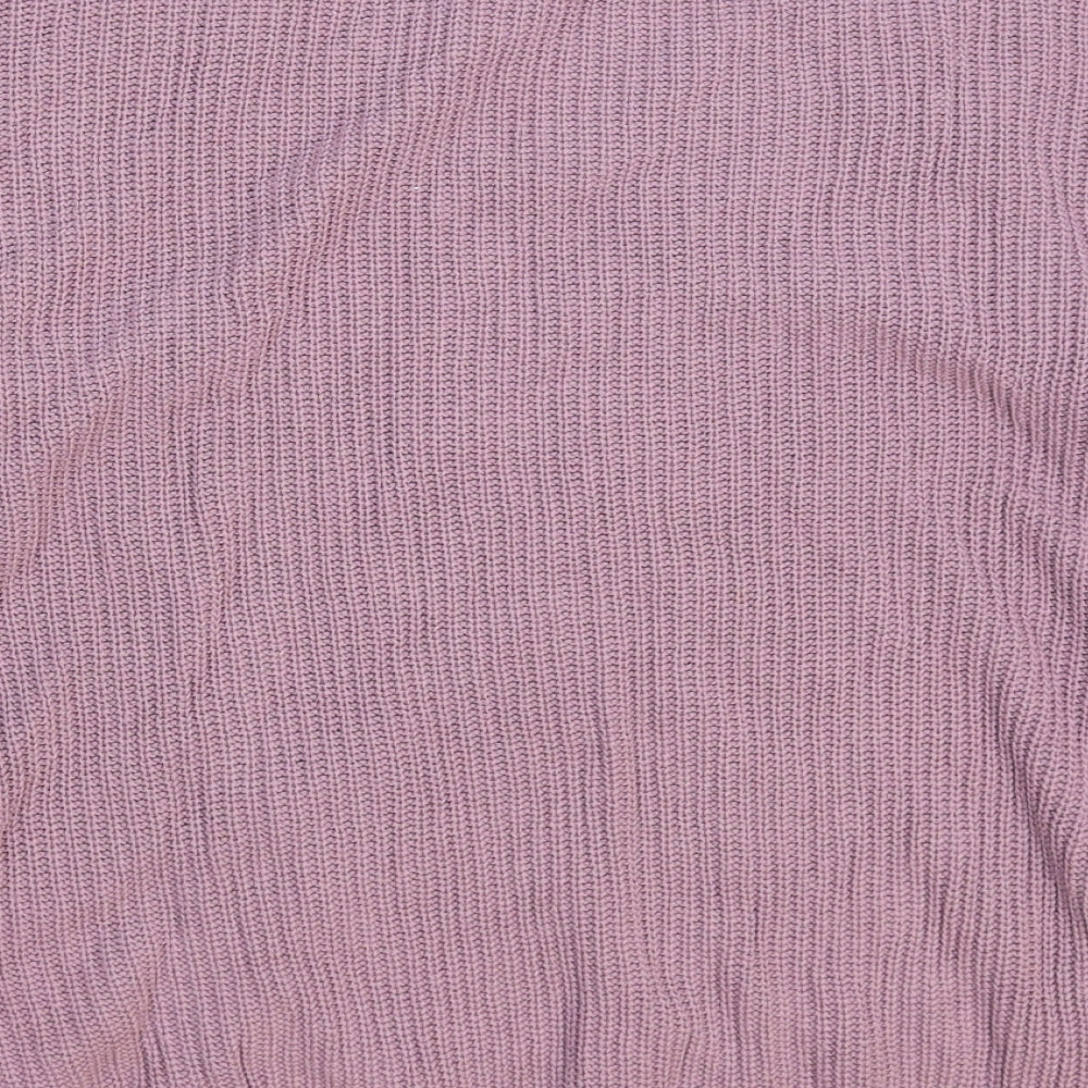 H&M Womens Purple  Knit Pullover Jumper Size M  - Oversized