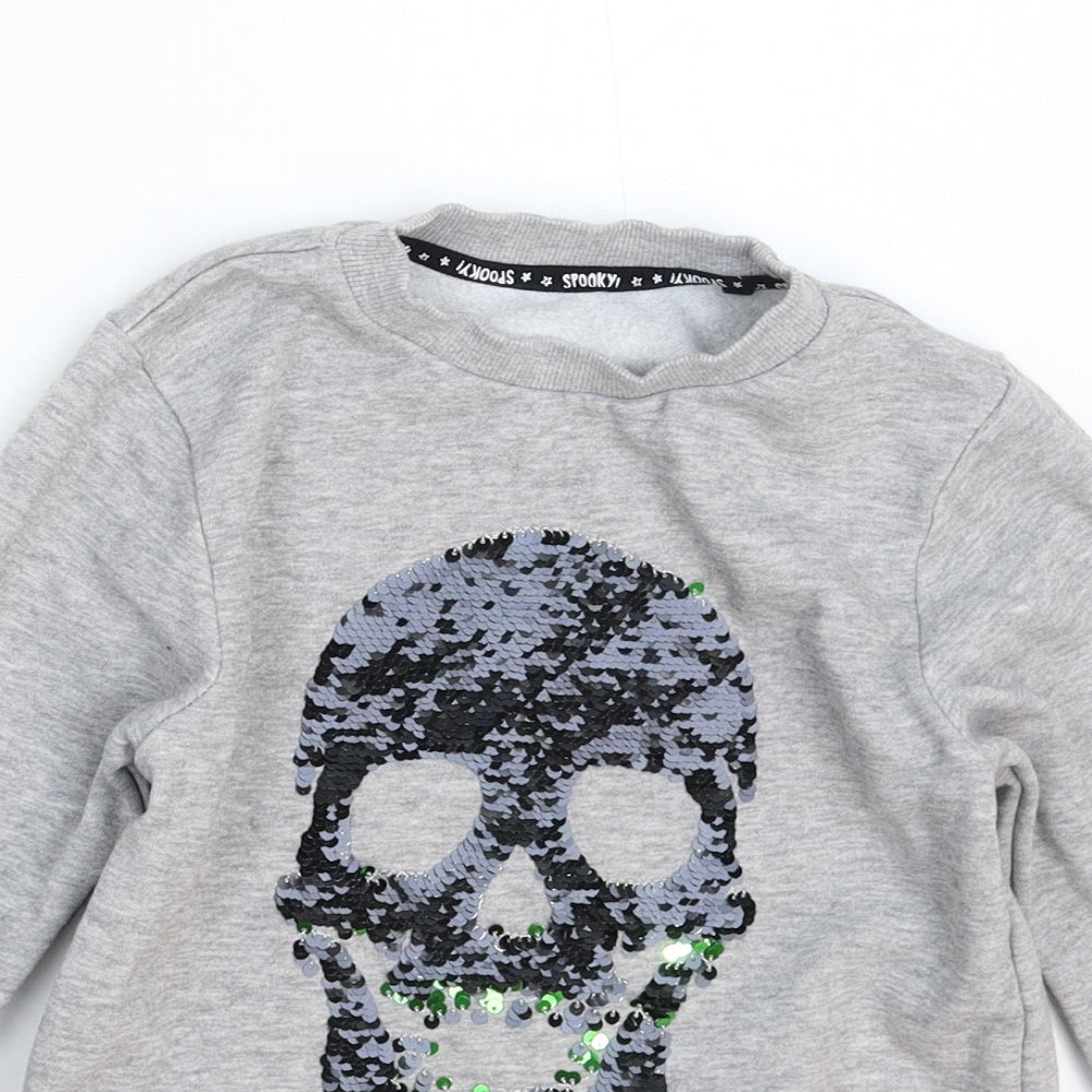 TU Boys Grey   Pullover Sweatshirt Size 6 Years