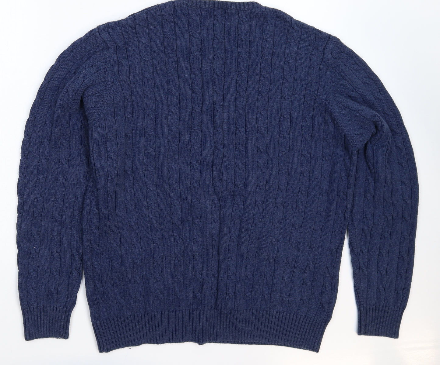 Blue Harbour Mens Blue  Knit Pullover Jumper Size L