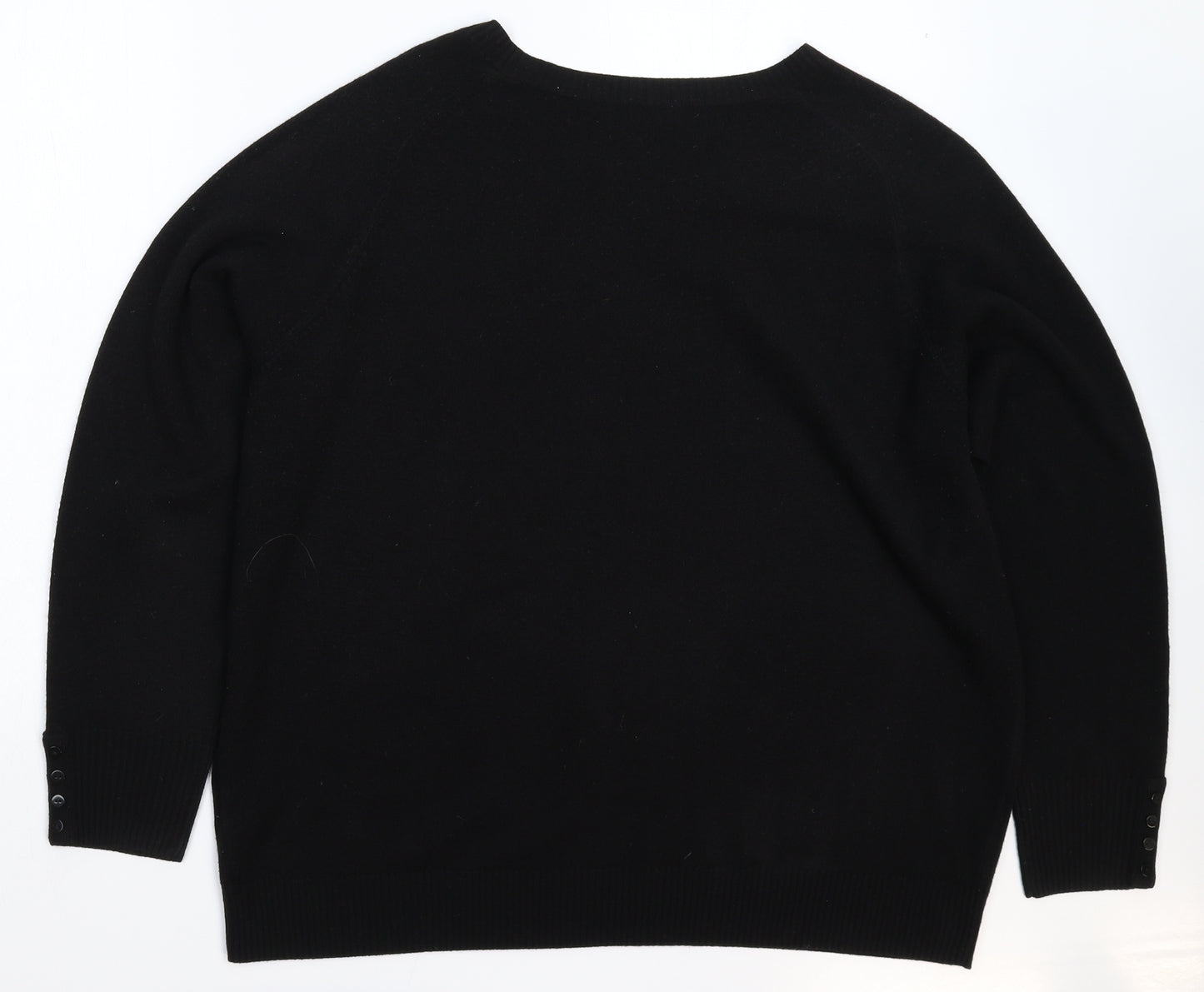 Marks and Spencer Womens Black  Knit Pullover Jumper Size 22