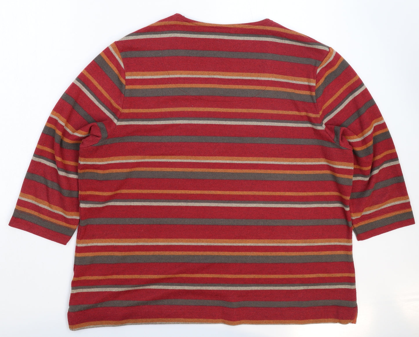 Tigi Womens Multicoloured Striped Knit Pullover Jumper Size 24