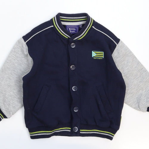 Debenhams Boys Multicoloured   Varsity Jacket Jacket Size 18-24 Months