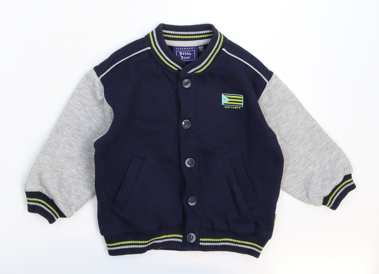 Debenhams Boys Multicoloured   Varsity Jacket Jacket Size 18-24 Months