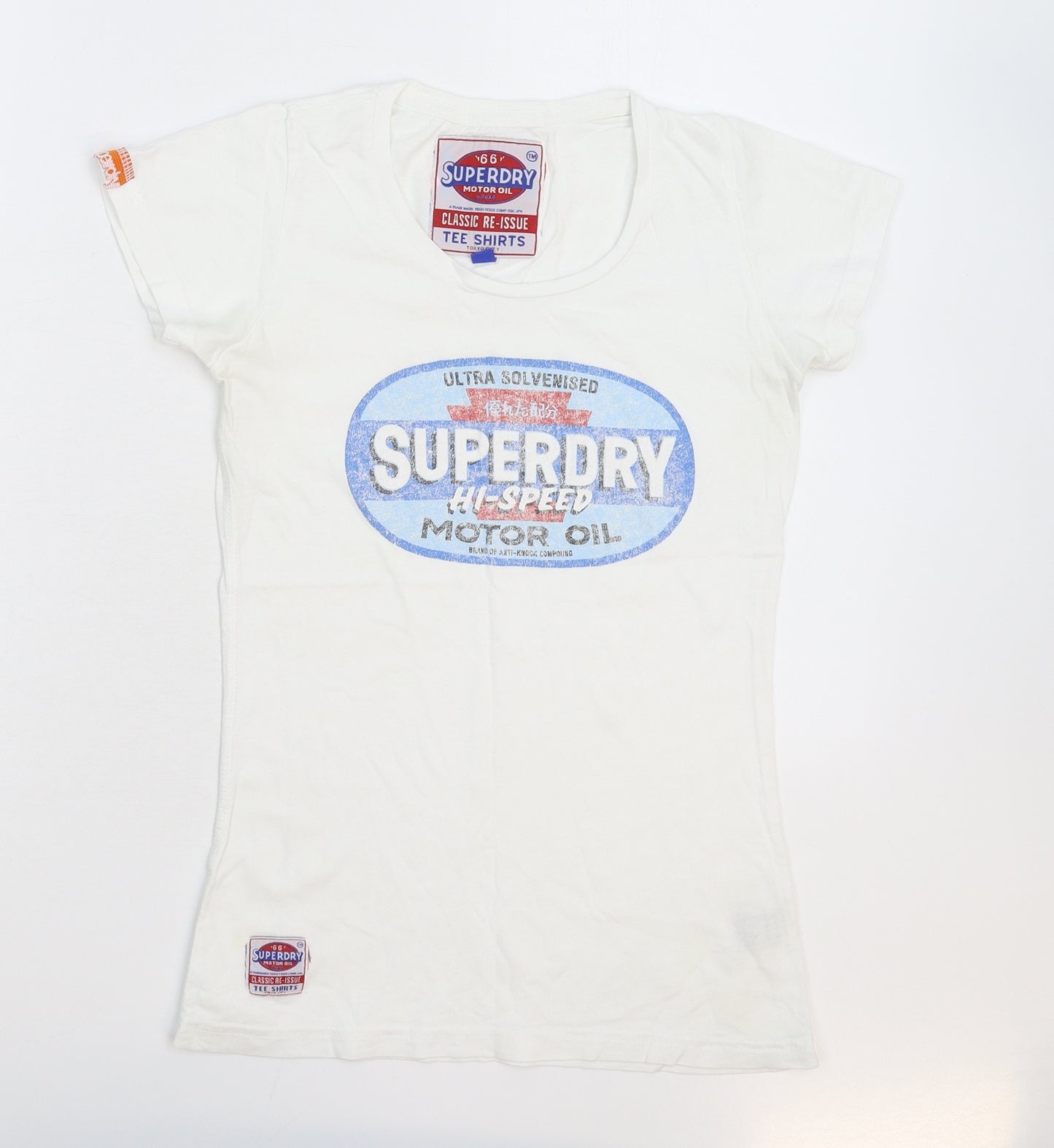 Superdry Womens White   Basic T-Shirt Size XS