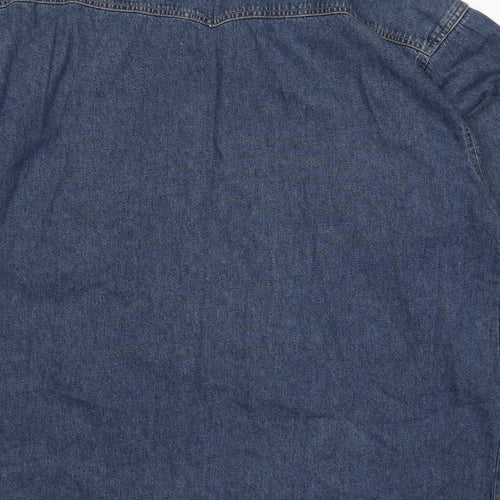 Gazebo Mens Blue  Denim  Button-Up Size M