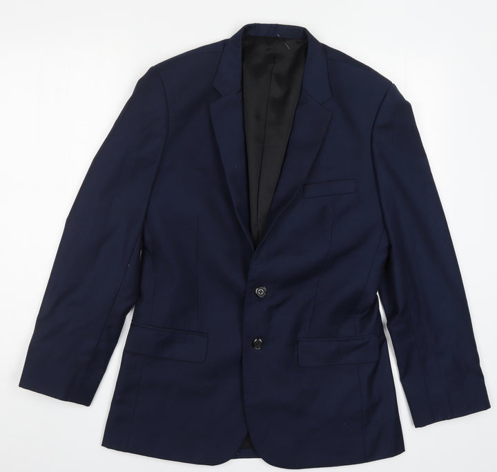 Nit Taylor Mens Blue Jacket Suit Jacket Size 34