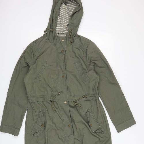 Papaya Womens Green   Parka Coat Size 14