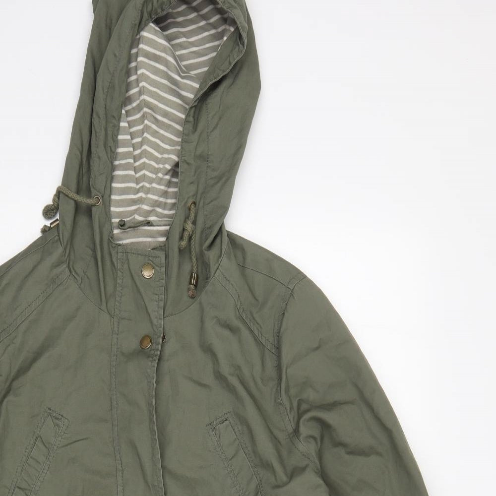 Papaya Womens Green   Parka Coat Size 14
