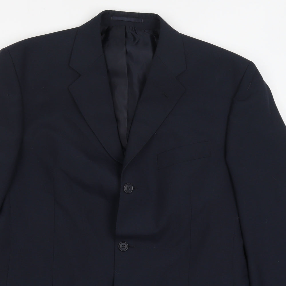 Pinstripe Mens Blue   Jacket Suit Jacket Size 40