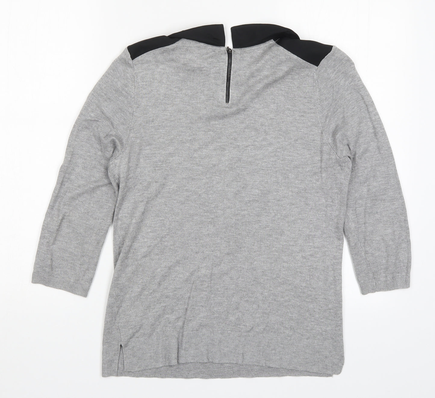 Papaya Womens Grey  Knit Pullover Jumper Size 10