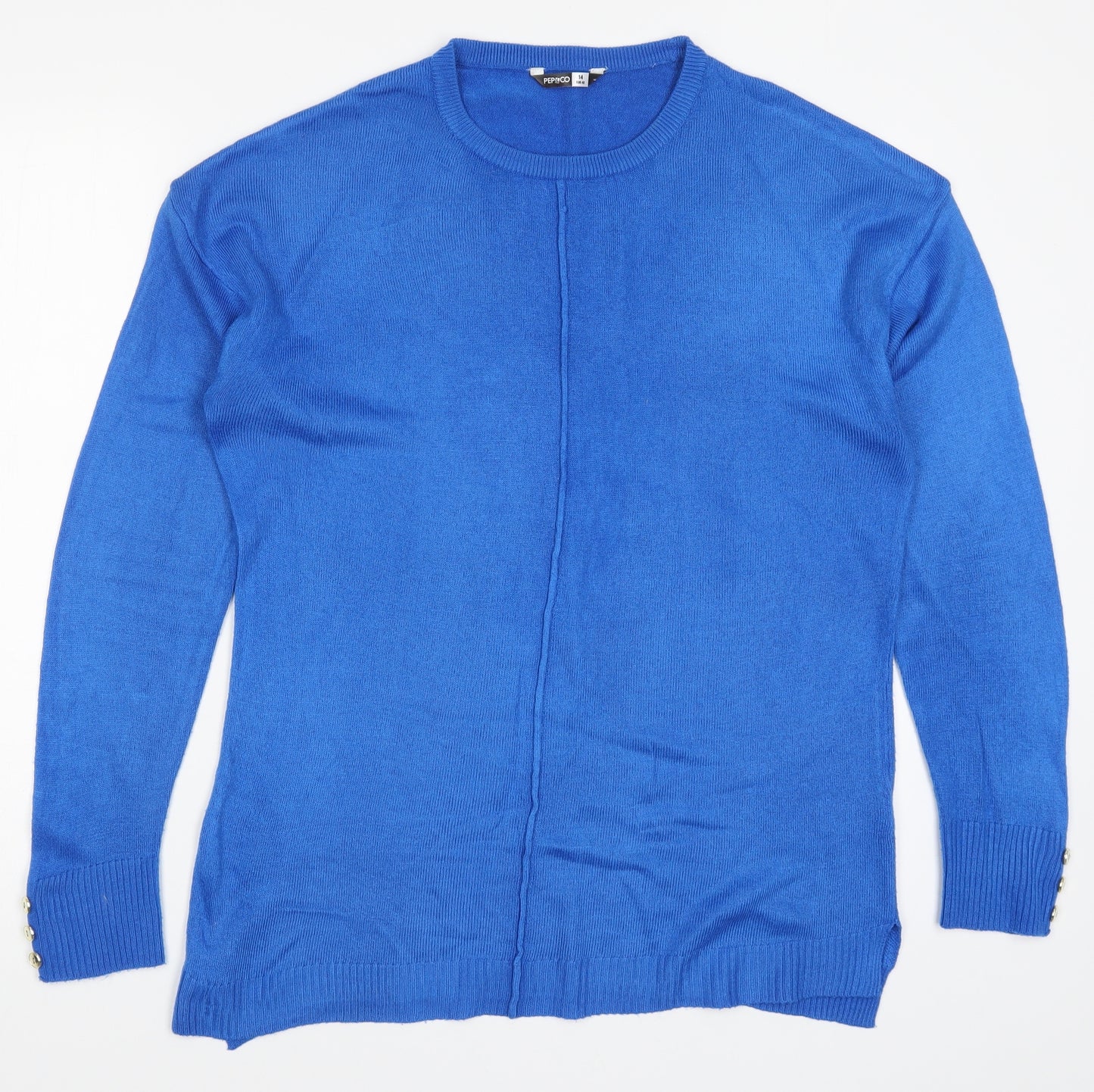 Pep&Co Womens Blue  Knit Shrug Jumper Size 14