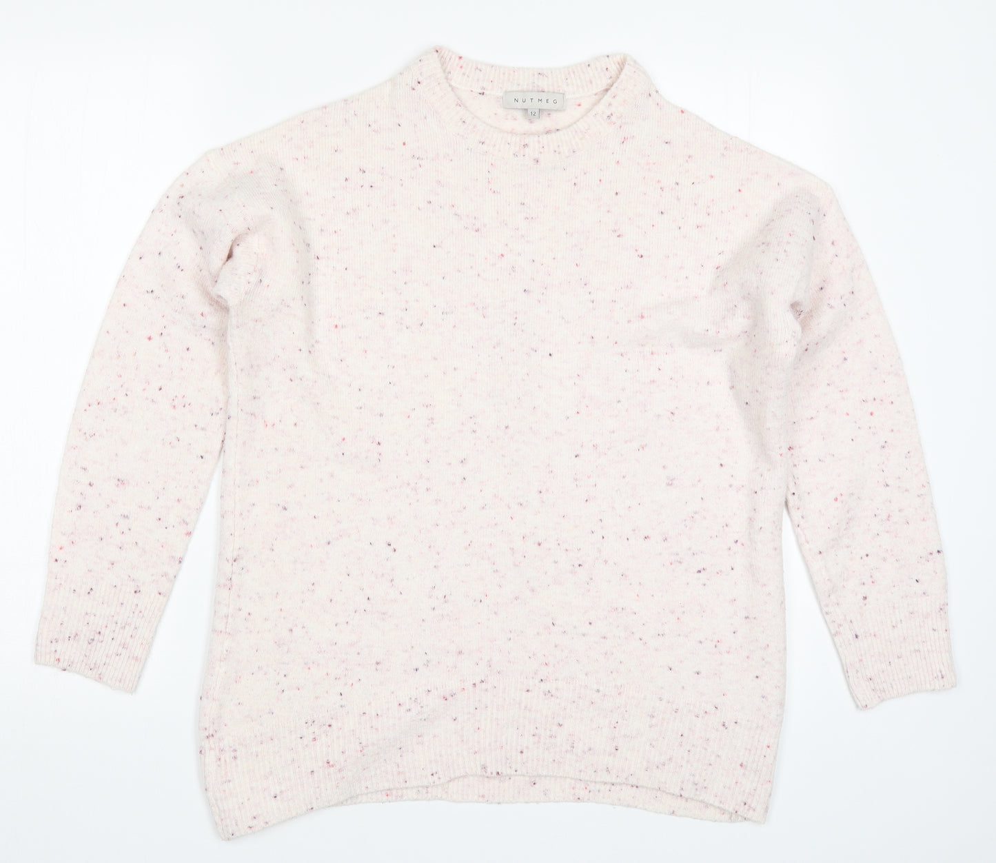 Nutmeg Womens Pink  Knit Pullover Jumper Size 12