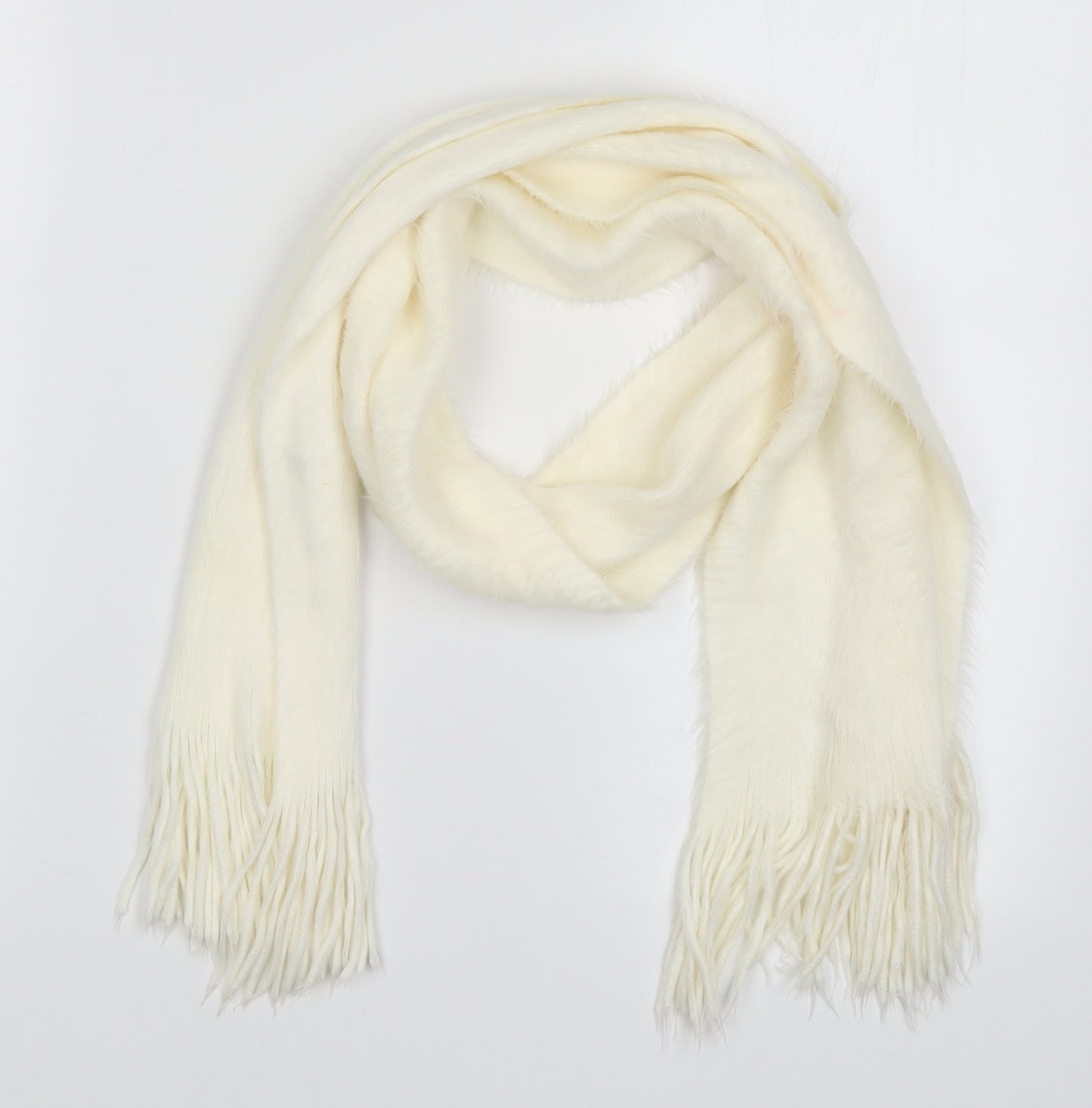 Preworn Womens Ivory    Scarf