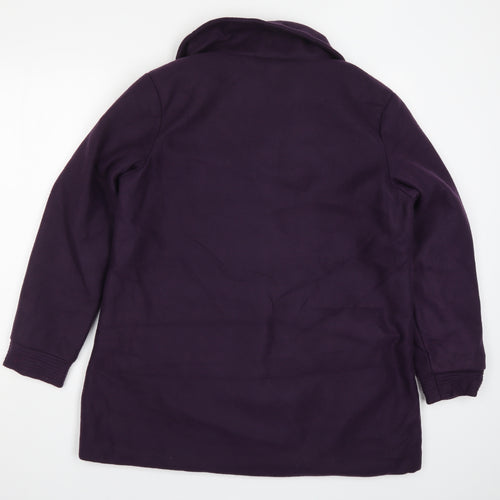 Gabriella Vicenga Womens Purple   Pea Coat Coat Size 14