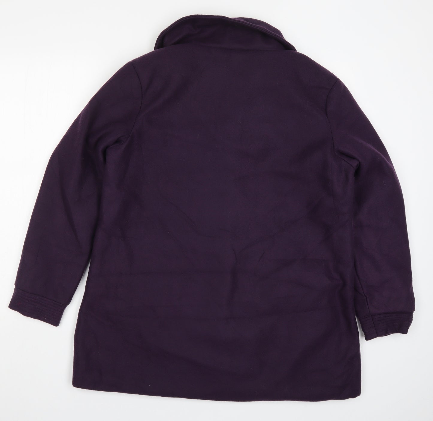 Gabriella Vicenga Womens Purple   Pea Coat Coat Size 14