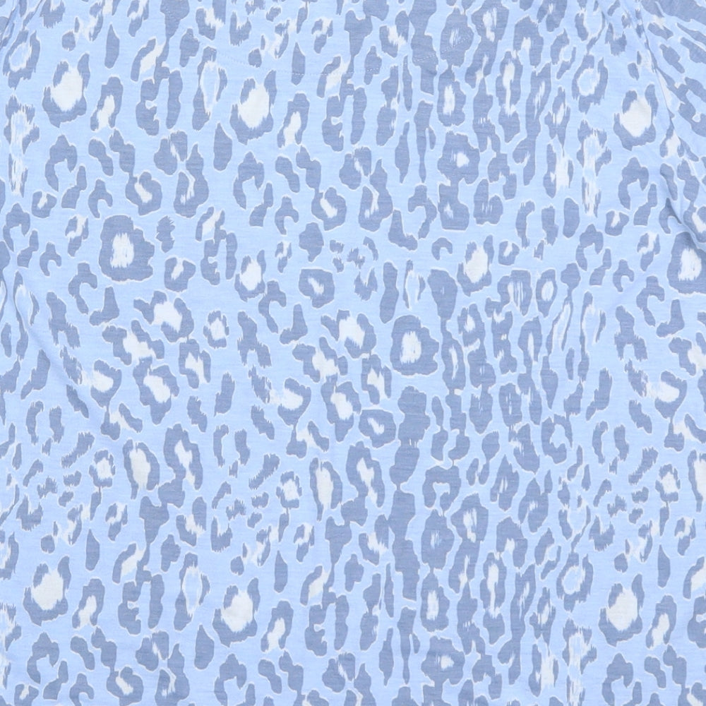 Marks and Spencer Womens Blue Animal Print  Basic T-Shirt Size 12