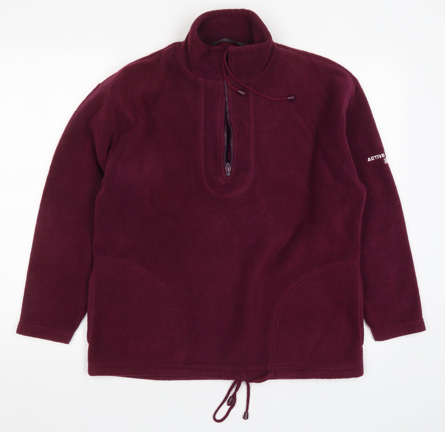 Paramour Womens Purple  Fleece Jacket  Size S