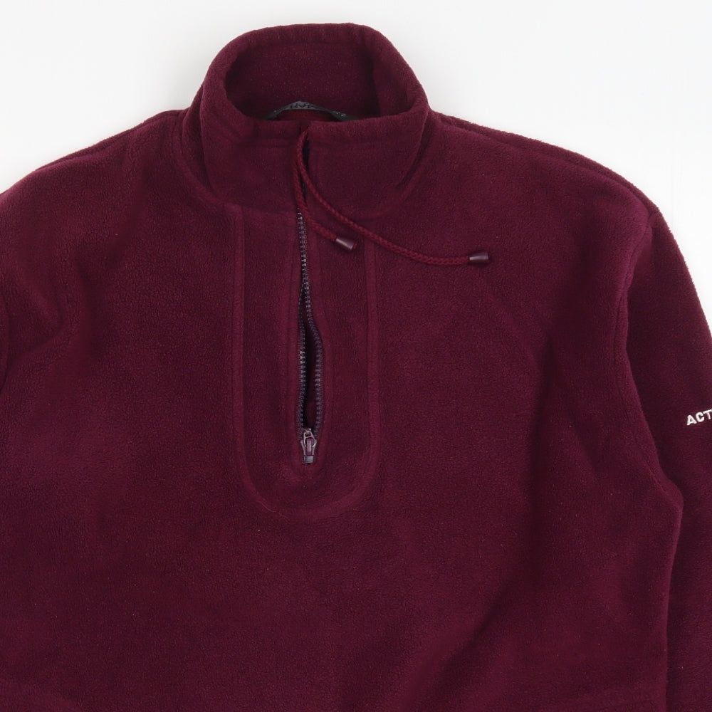Paramour Womens Purple  Fleece Jacket  Size S