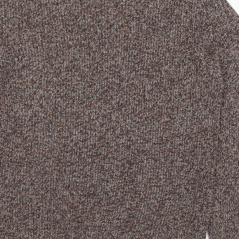 Matalan Mens Brown  Knit Pullover Jumper Size L