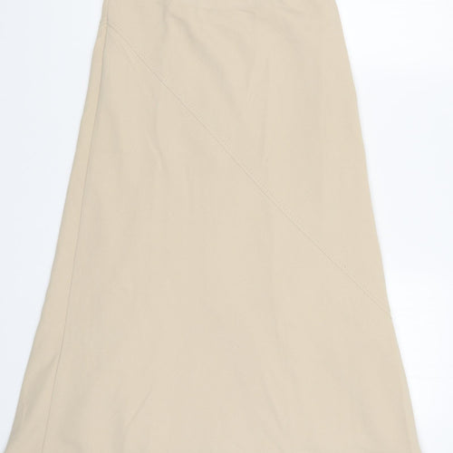 Preworn Womens Beige   A-Line Skirt Size 30 in