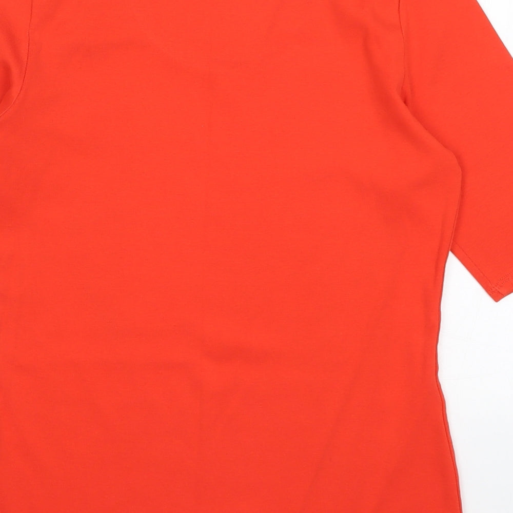 Marks and Spencer Womens Orange   Basic T-Shirt Size 14