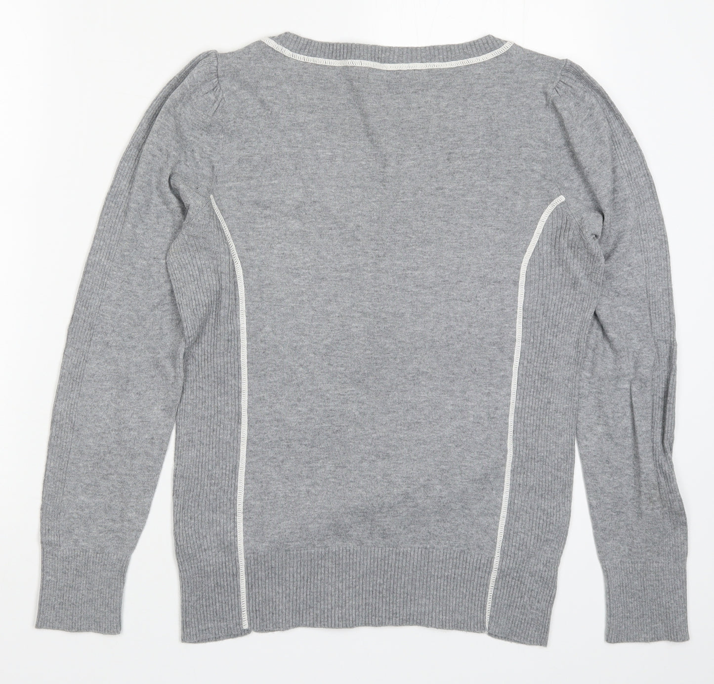 George Womens Grey  Knit Pullover Jumper Size 12
