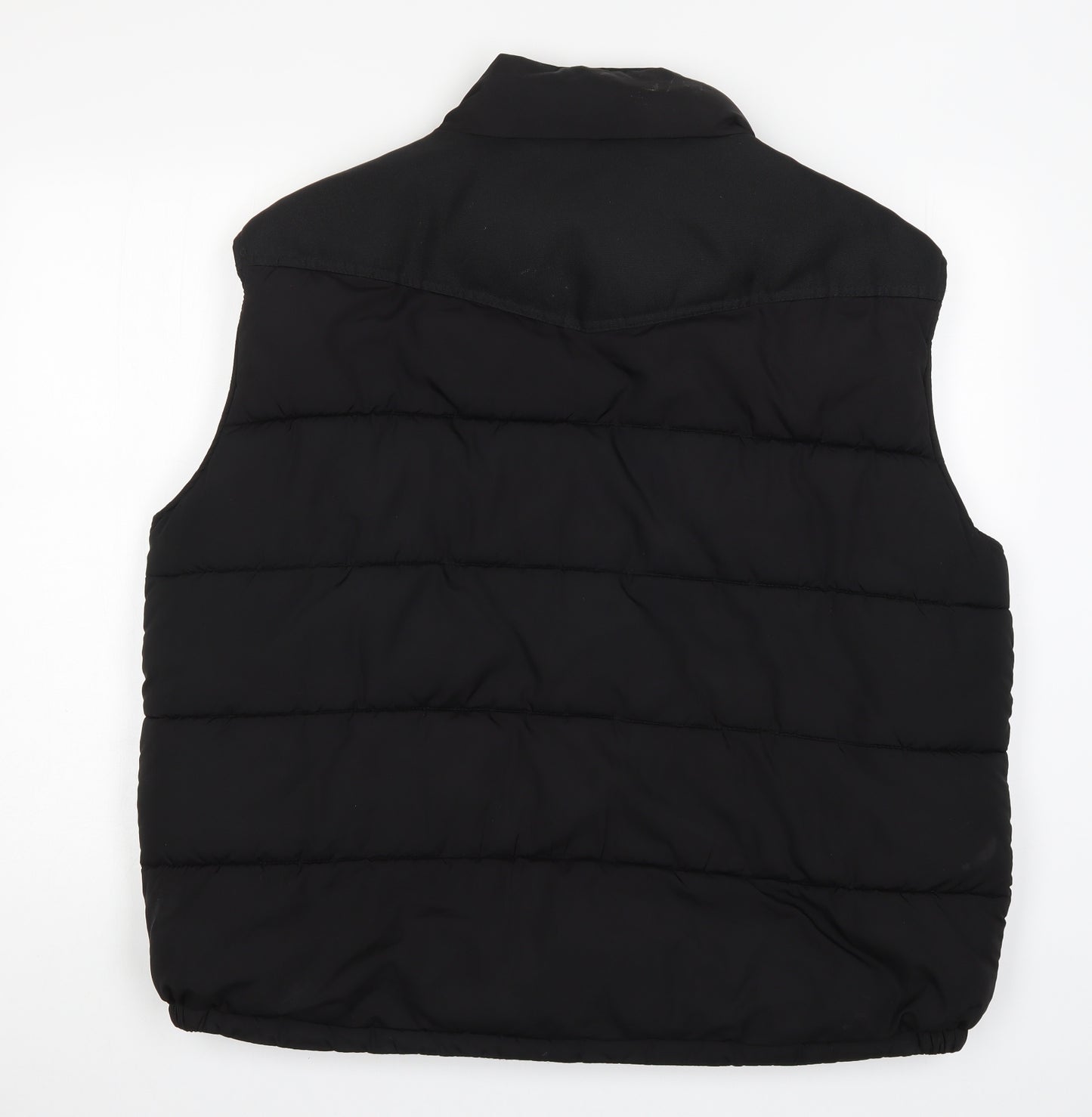 George Mens Black   Gilet Coat Size 3XL