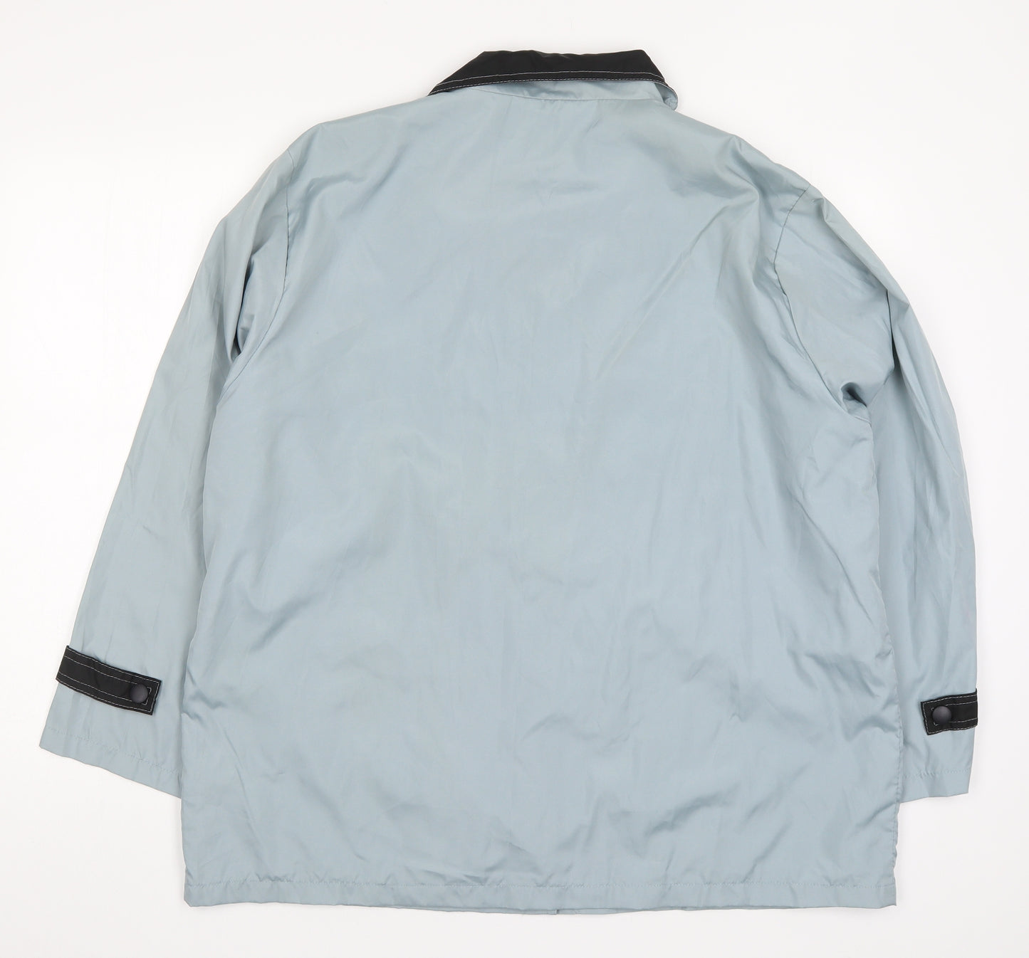 Anne De Lancay Womens Blue   Jacket Coat Size L  - Anchor