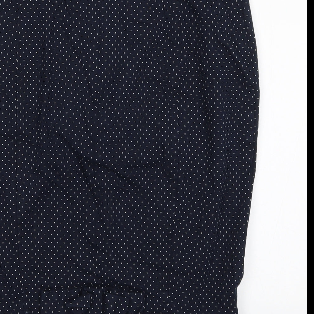 River Island Womens Blue Polka Dot  Straight & Pencil Skirt Size 8