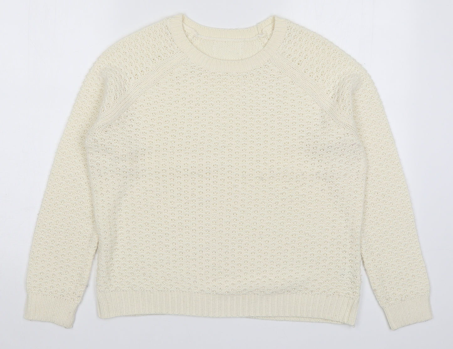 Matalan Womens Ivory  Knit Pullover Jumper Size S