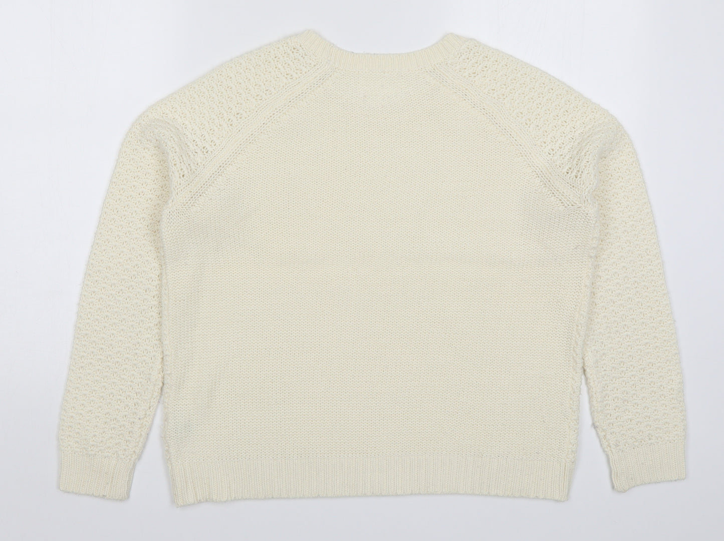 Matalan Womens Ivory  Knit Pullover Jumper Size S