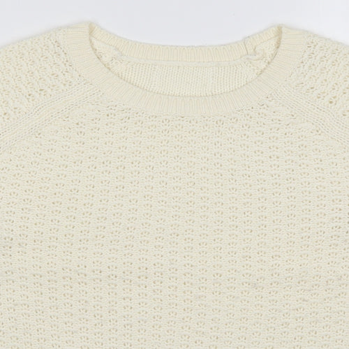 Matalan Womens Ivory  Knit Pullover Jumper Size S
