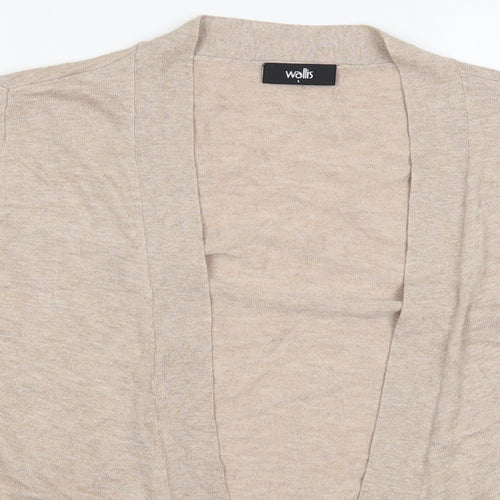 Wallis Womens Beige  Knit Cardigan Jumper Size L